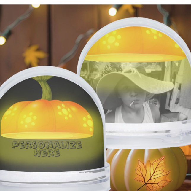 Pumpkin chandelier whimsical picture Snow Globe (Creator Uploaded)