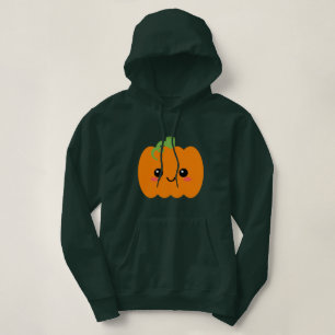 Pumpkin Character Hoodie, Stylish Autumn Hoodie