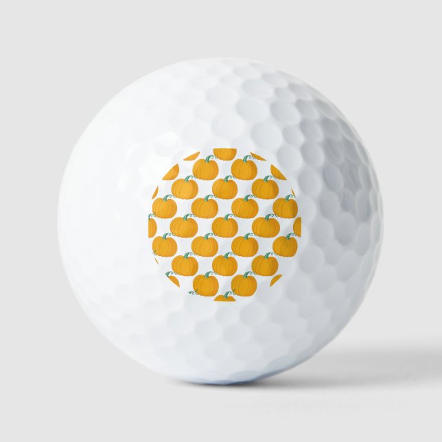 Pumpkin Charm: Vintage Hand-Drawn Pattern. Golf Balls (Front)