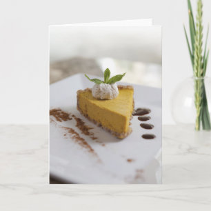 Pumpkin Cheesecake Holiday Card