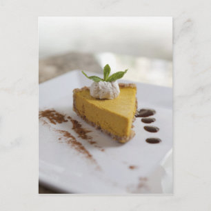 Pumpkin Cheesecake Postcard