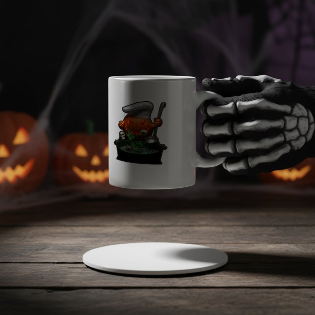 Pumpkin Chef Halloween – Witch’s Brew themes Coffee Mug (Creator Uploaded)