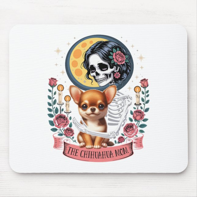 Pumpkin Cherries Bow Halloween Pumpkin Cherries Co Mouse Pad (Front)