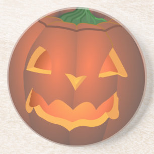 Pumpkin Coaster Fun Halloween Jack-O-Lantern Decor
