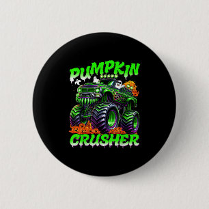 Pumpkin Crusher Monster Truck Ghosts Halloween For 6 Cm Round Badge