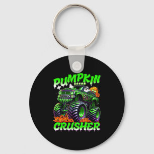 Pumpkin Crusher Monster Truck Ghosts Halloween For Key Ring