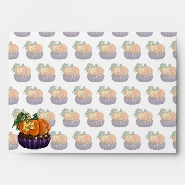 Pumpkin Cupcake Envelope (Front)