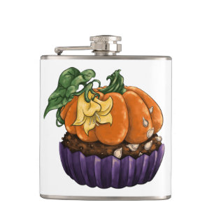 Pumpkin Cupcake Hip Flask