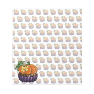 Pumpkin Cupcake Notepad