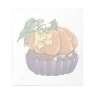 Pumpkin Cupcake Notepad