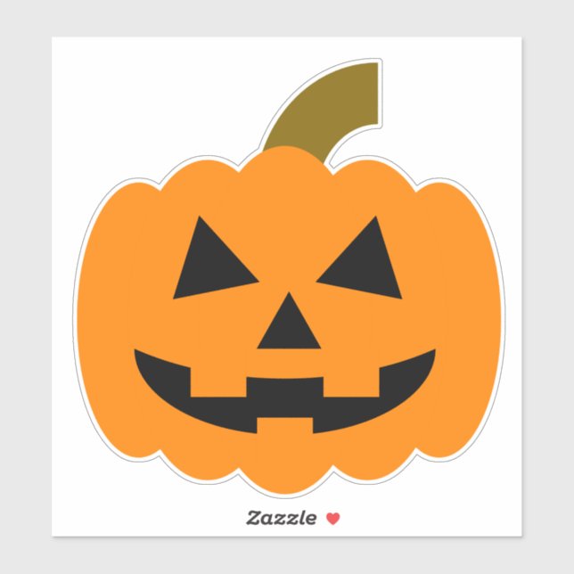 Pumpkin Custom-Cut Vinyl Sticker (Sheet)