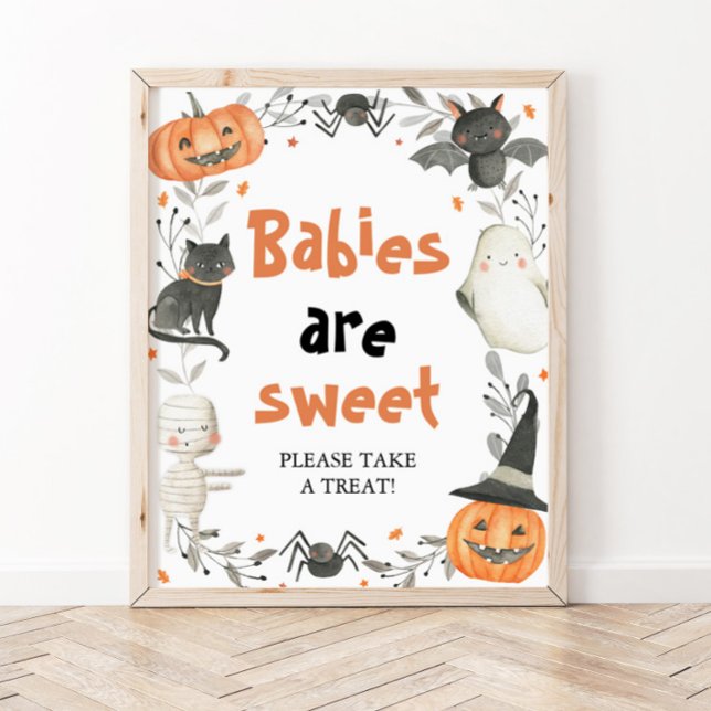 Pumpkin Cute Halloween Babies are Sweet Sign (Creator Uploaded)