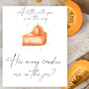 Pumpkin cutie pie - guess how many candies Poster