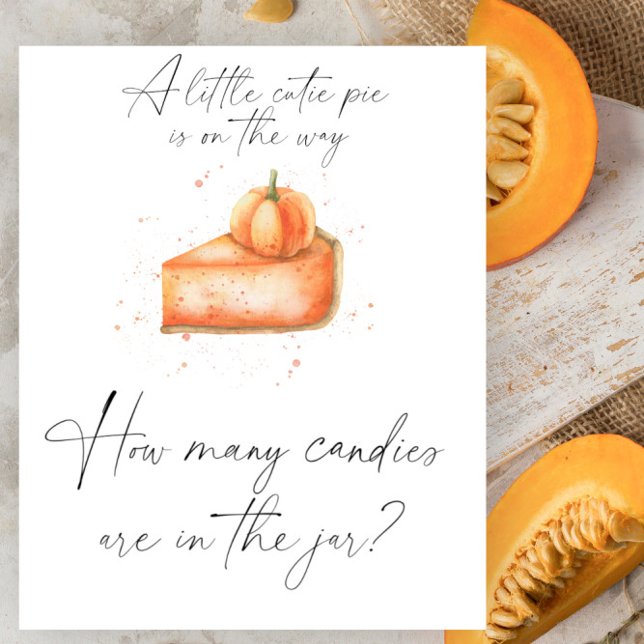 Pumpkin cutie pie - guess how many candies Poster (Creator Uploaded)