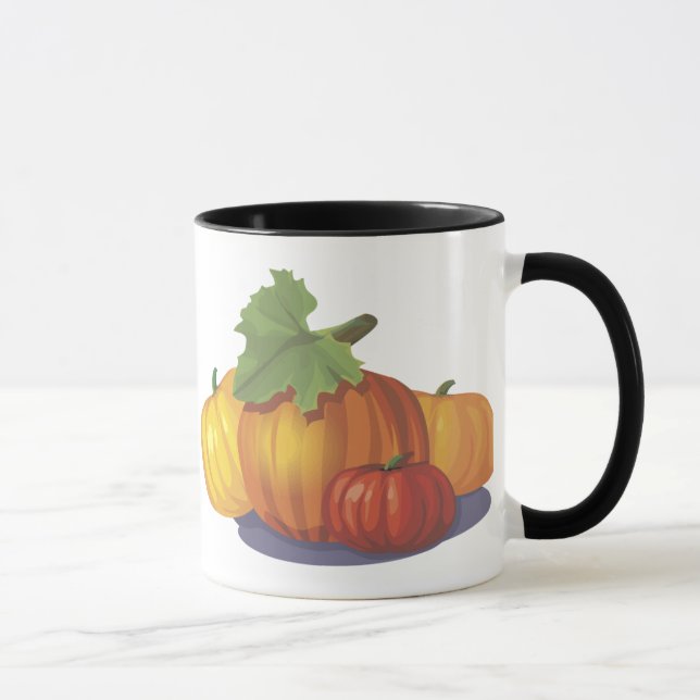 Pumpkin Decoration Mug (Right)
