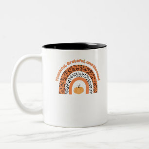 Pumpkin design Two-Tone coffee mug