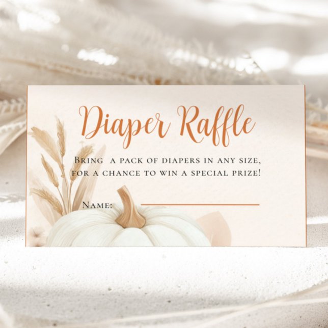 Pumpkin Diaper Raffle Enclosure Card (Pumpkin Diaper Raffle Enclosure Card)