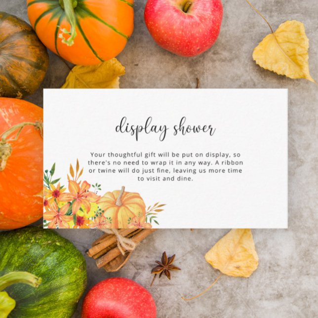 Pumpkin - display shower enclosure card (Creator Uploaded)