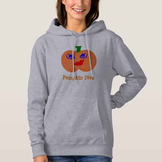 Pumpkin Diva Hoodie (Front)