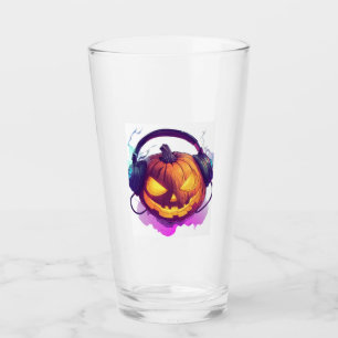 Pumpkin DJ Party Glass