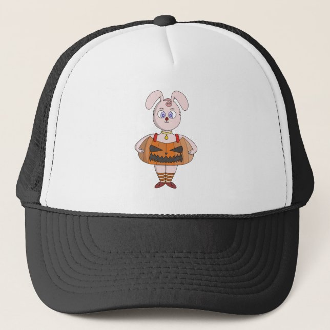 Pumpkin Dog Trucker Hat (Front)