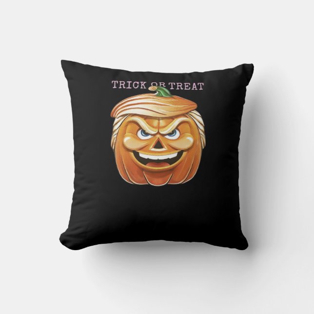 Pumpkin Donald, Funny Halloween Scary Classic Cushion (Front)