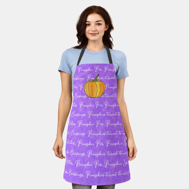 Pumpkin Don't Be Shy All-Over Print  Apron (Worn)