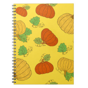 Pumpkin Doodle: Hand Drawn Seamless Notebook