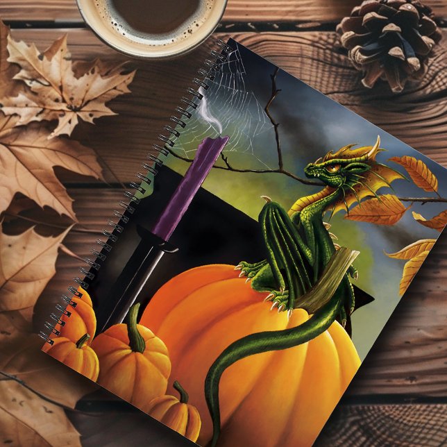 Pumpkin Dragon Cauldron Halloween Notebook (Creator Uploaded)