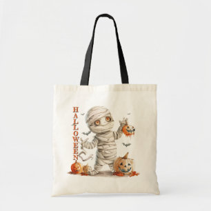 Pumpkin Drip – Mummy with a Sweet Scare Tote Bag