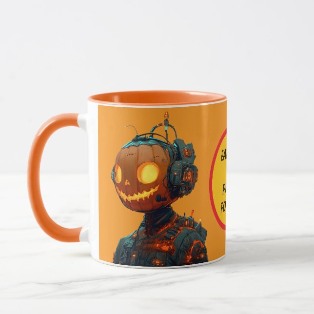 Pumpkin Droid Mug (Left)