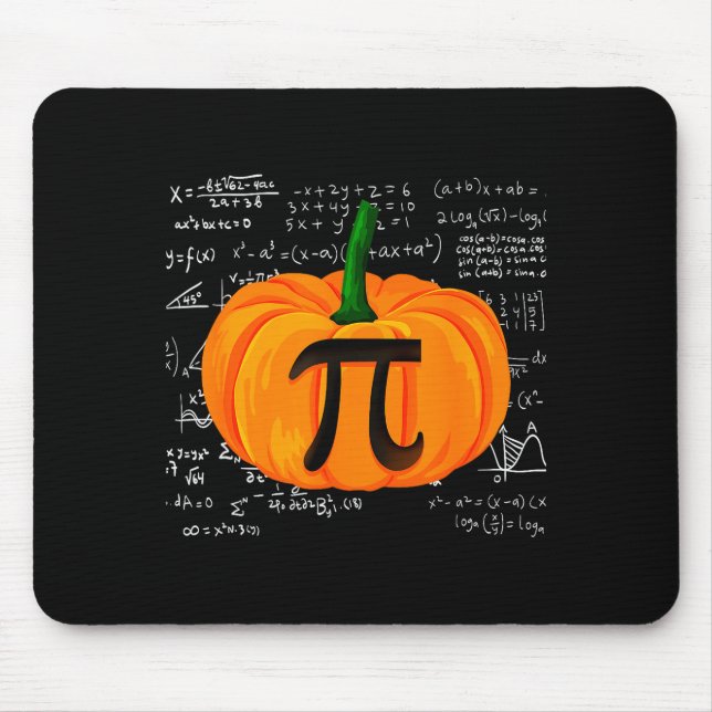 Pumpkin E Math Funny Halloween Thanksgiving Day  Mouse Pad (Front)