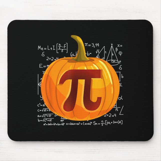 Pumpkin E Math Shirt Funny Halloween Thanksgiving  Mouse Pad (Front)
