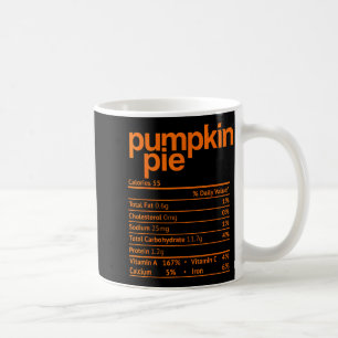 Pumpkin E Nutrition Fact Funny Thanksgiving Christ Coffee Mug
