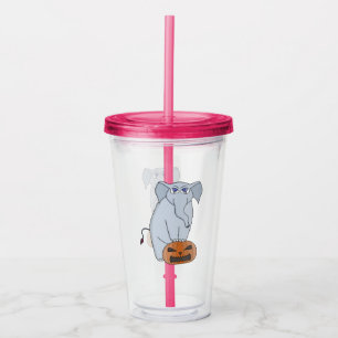 Pumpkin Elephant Acrylic Tumbler