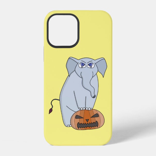 Pumpkin Elephant iPhone Case (Back)