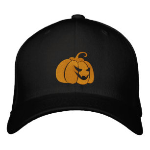 Pumpkin Embroidered Cap