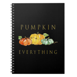 Pumpkin Everything Fall Girls Kids Gift Idea Overs Notebook