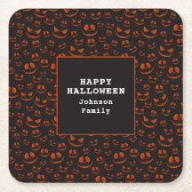 Pumpkin Eyes and Grins in Black Halloween Party