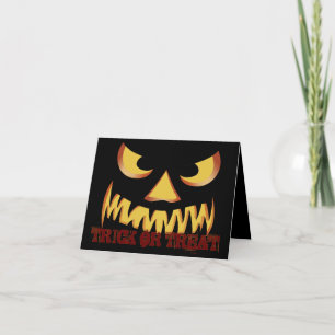 Pumpkin Face 2 Card