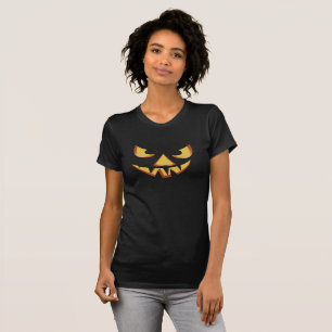 Pumpkin Face 3 for Halloween T-Shirt