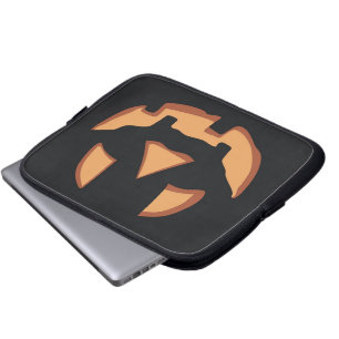 Pumpkin face for Halloween Laptop Sleeve