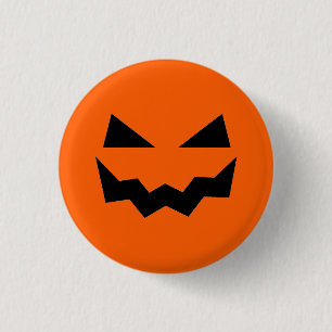 Pumpkin Face Halloween 3 Cm Round Badge