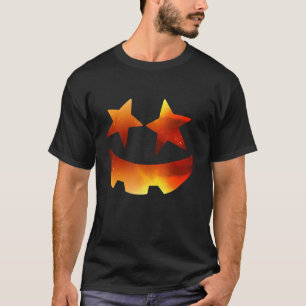 Pumpkin Face Halloween Jack O Lantern Easy Costume T-Shirt