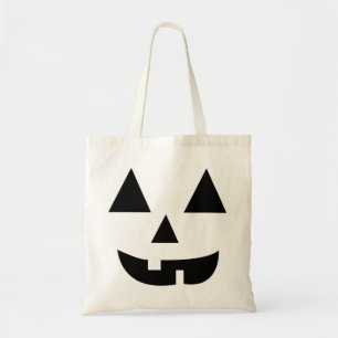 Pumpkin Face Halloween Tote Bag