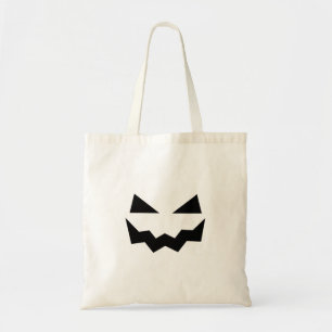 Pumpkin Face Halloween Tote Bag