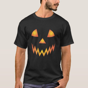 Pumpkin Face Jackolantern Funny Pumpkin Halloween T-Shirt