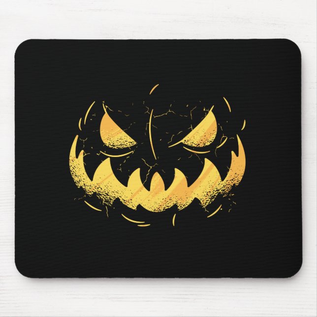 Pumpkin Face Mouse Pad (Front)