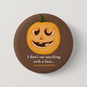 Pumpkin Face - Pin