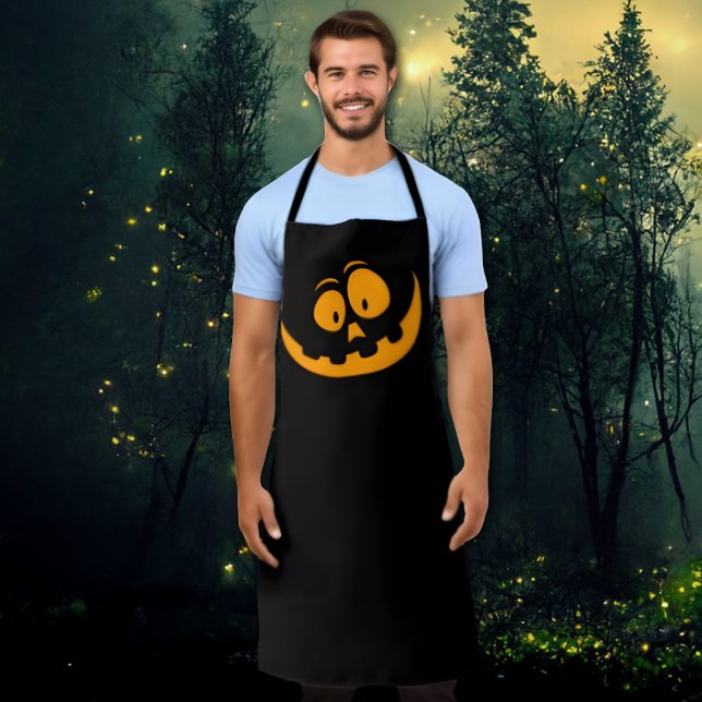 Pumpkin Face, simple and elegant Halloween Apron (Creator Uploaded)